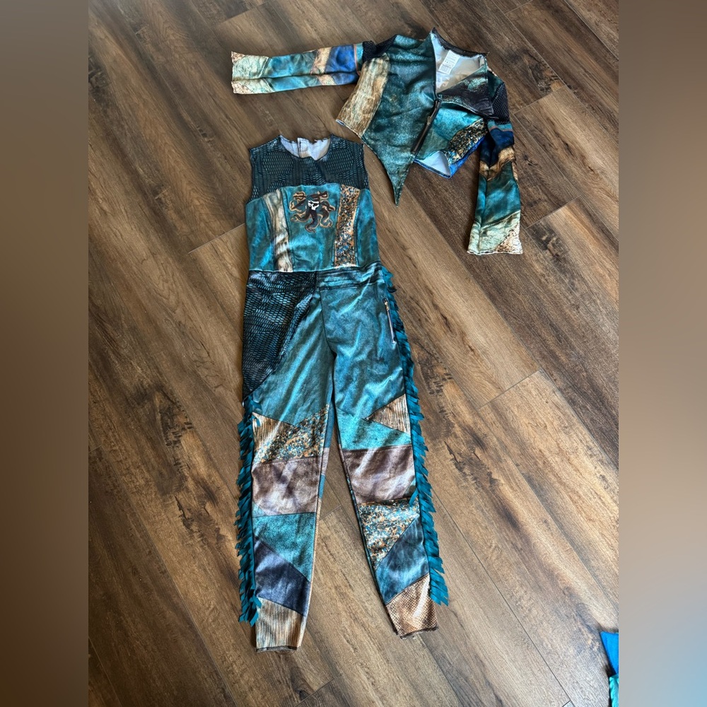 Disney Teal, Gold & Brown Kids Halloween Costume Set